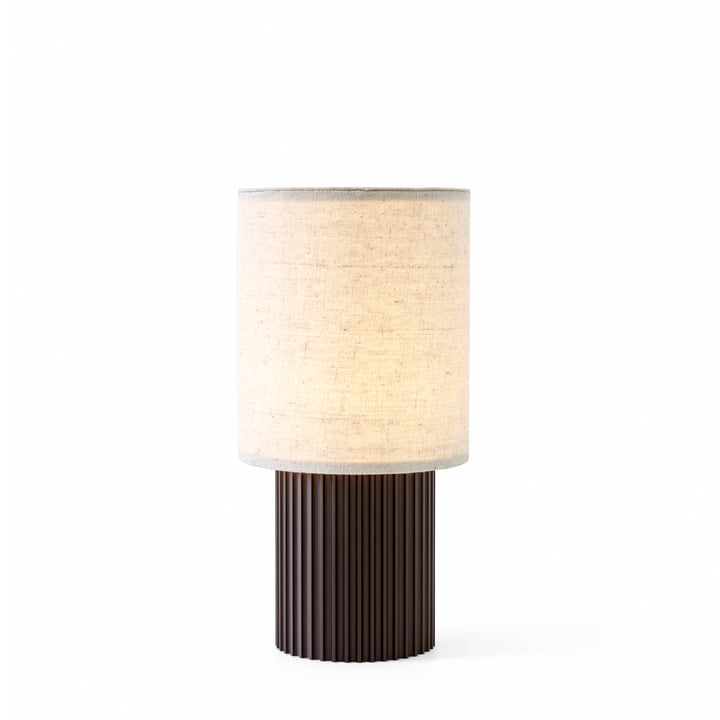 The Manhattan SC52 rechargeable table lamp from & Tradition in bronzed brass