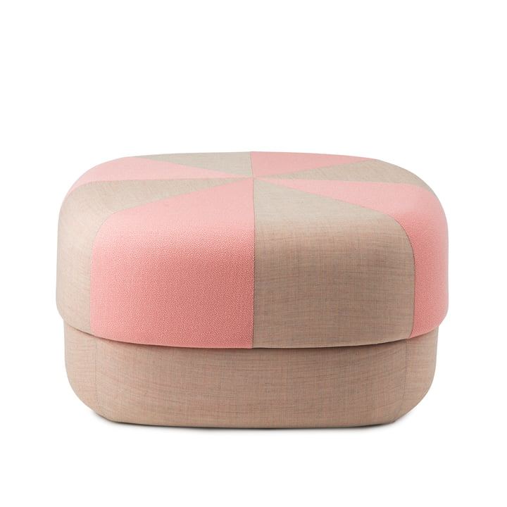 Circus Pouf large duo from Normann Copenhagen in color rose