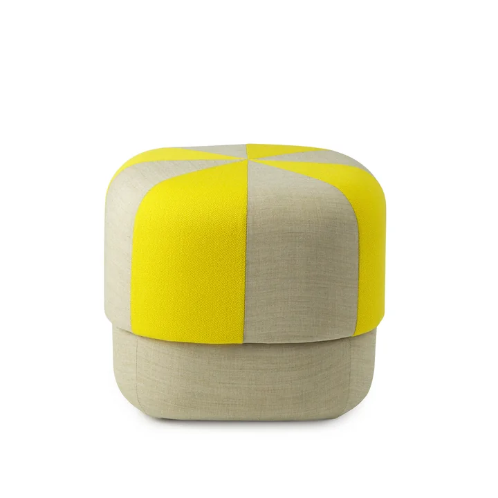 Circus Pouf small duo from Normann Copenhagen in color yellow
