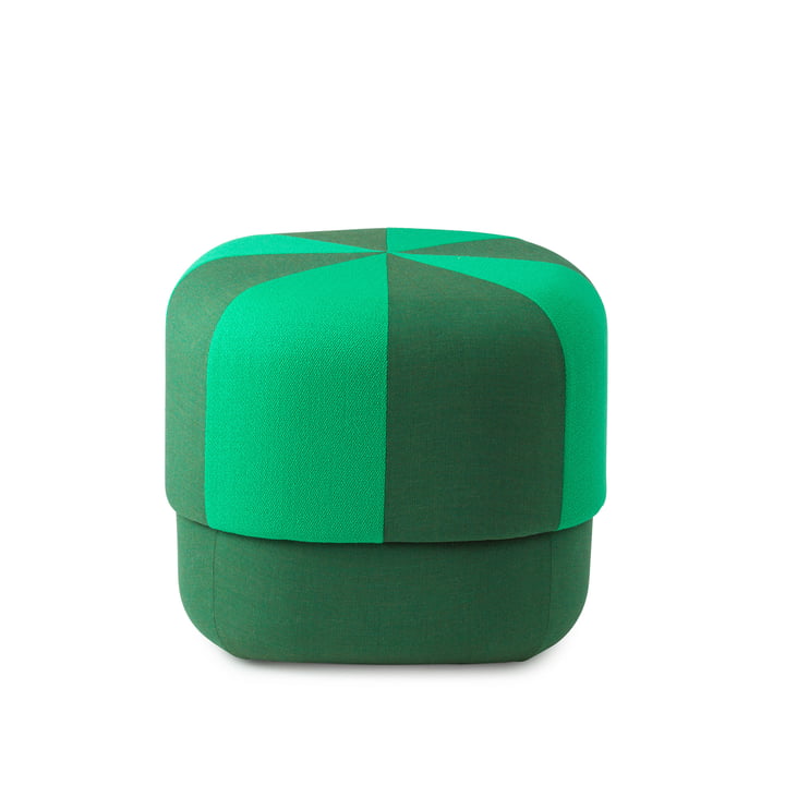 Circus Pouf small duo by Normann Copenhagen in color green