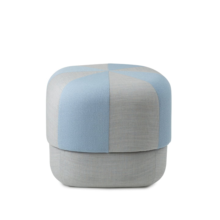 Circus Pouf small duo by Normann Copenhagen in color light blue