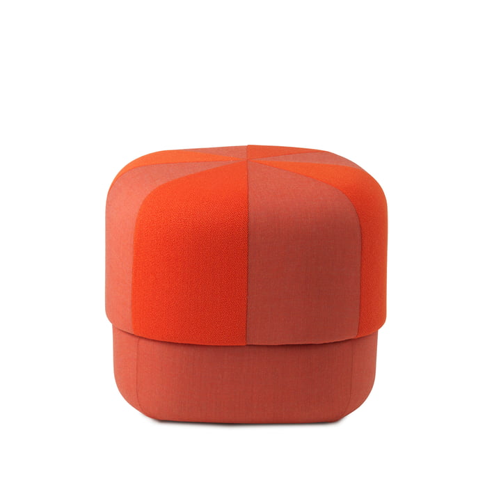 Circus Pouf small duo from Normann Copenhagen in color orange