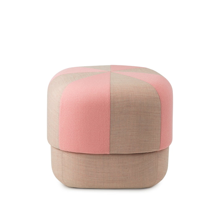 Circus Pouf small duo by Normann Copenhagen in color rose