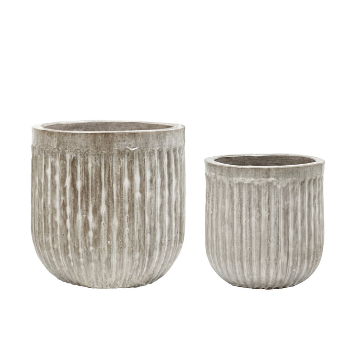 Pharao Plant pot from House Doctor in color gray