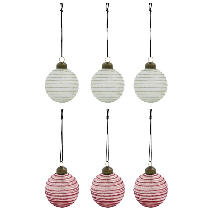 Lolli Christmas tree ball from House Doctor in color red / white