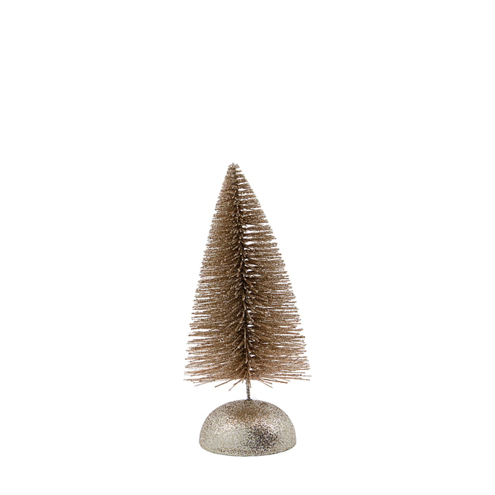 House Doctor - Frost Christmas tree, 17 cm, champagne