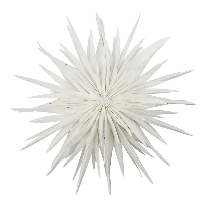 House Doctor - Dust Paper poinsettia, Ø 70 cm, white