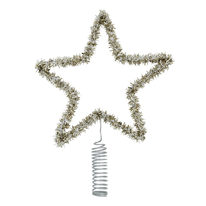 Joy Christmas tree star from House Doctor in color silver
