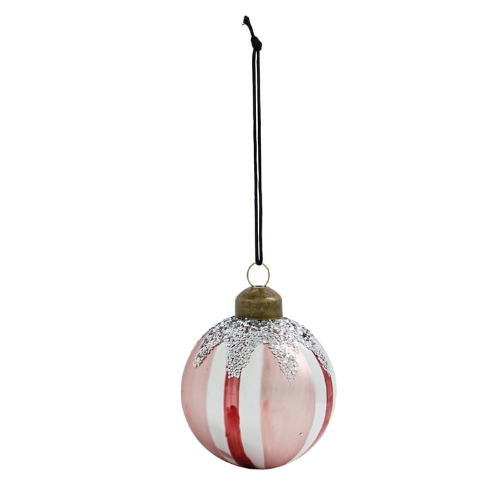 Glas Star Christmas tree ball from House Doctor in color red