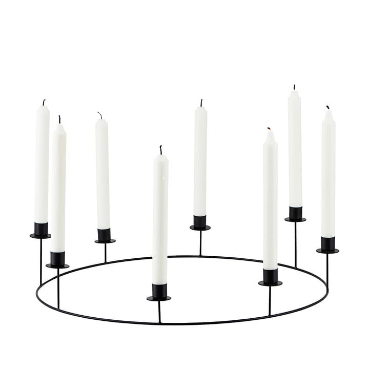 Ring Candlestick from House Doctor in color black