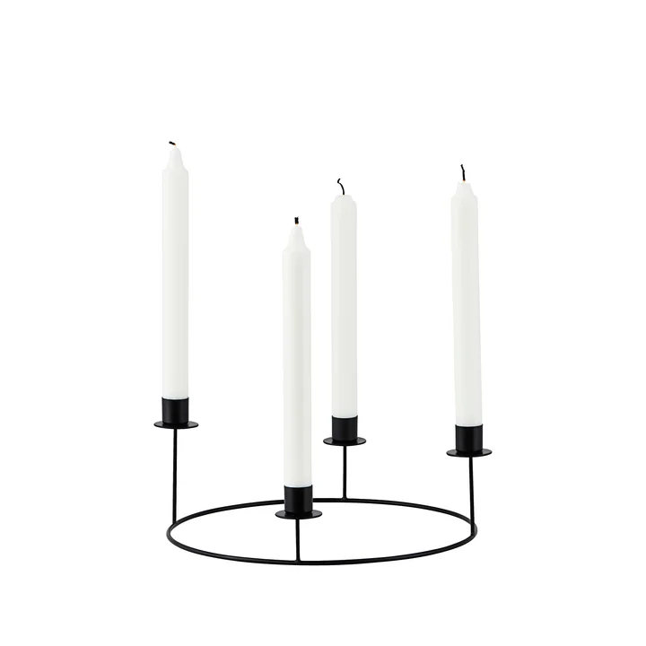 Ring Candlestick from House Doctor in color black