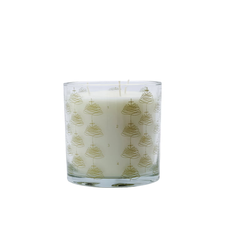 Advent candle in glass from House Doctor in color gold