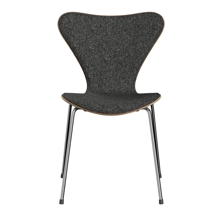 Series 7, Vanir Granite, brown / chrome frame by Fritz Hansen
