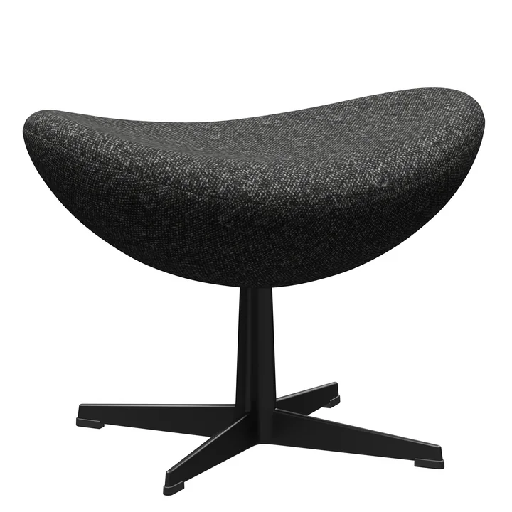 Egg Footstool, Vanir Granite brown / black PVD frame from Fritz Hansen