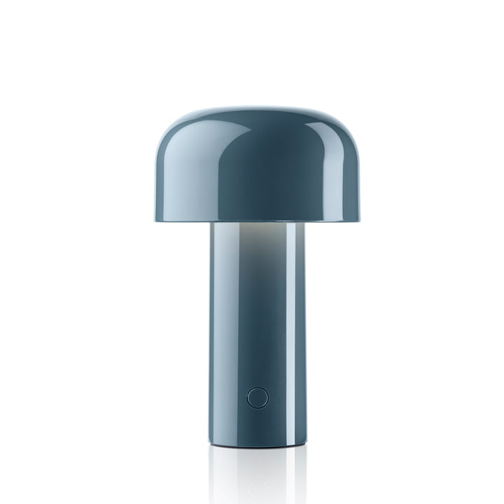 The Bellhop battery table lamp (LED), gray-blue from Flos
