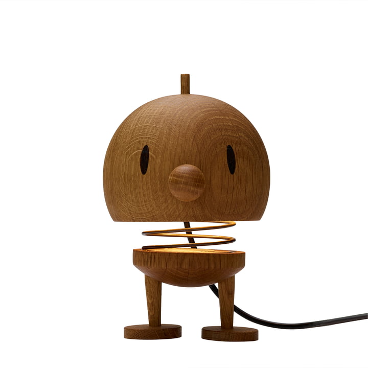 Wood Bumble Table lamp in Large, Oak from Hoptimist