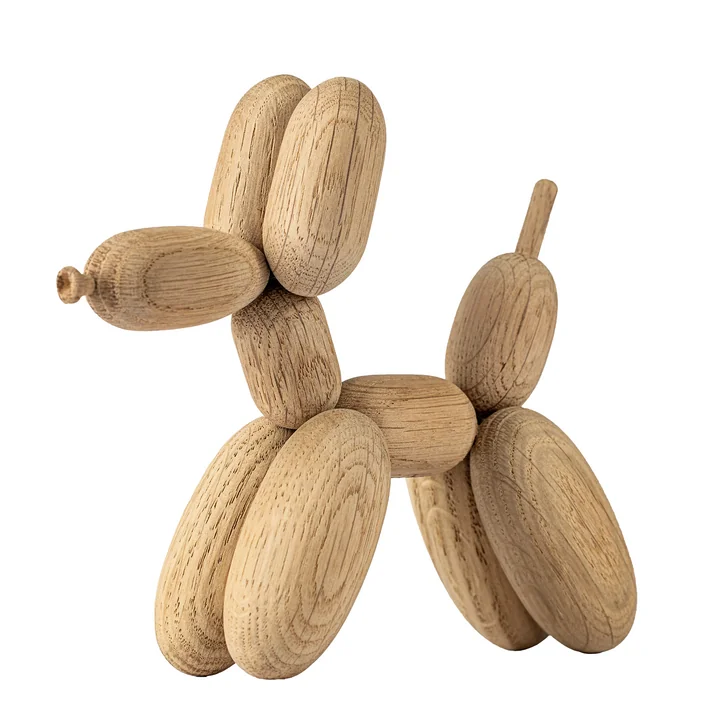 Balloon D'og wooden figure, large, natural oak from boyhood