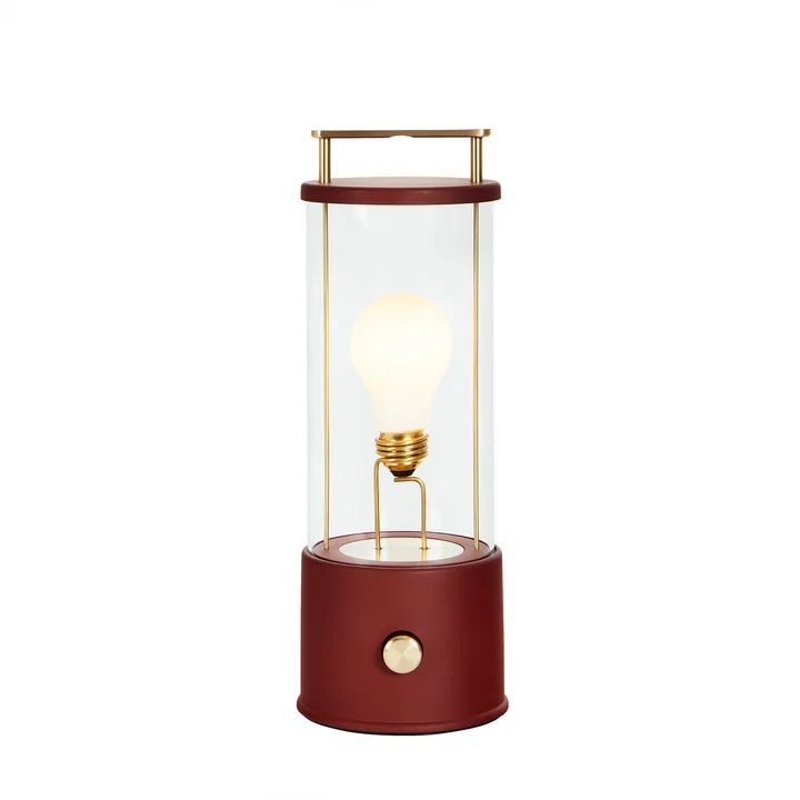 The Muse LED rechargeable table lamp, pomona red from Tala