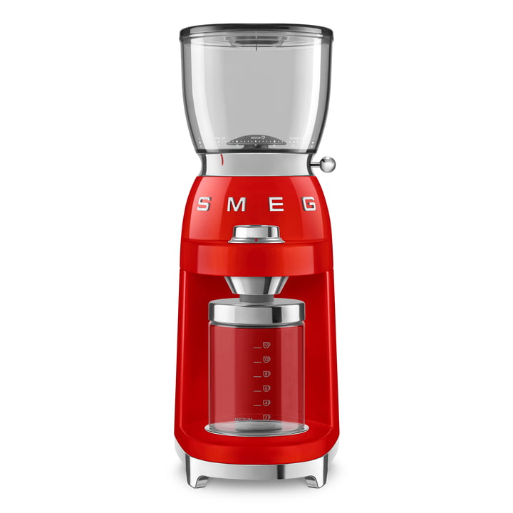 50's style coffee grinder CGF11 from Smeg in color red