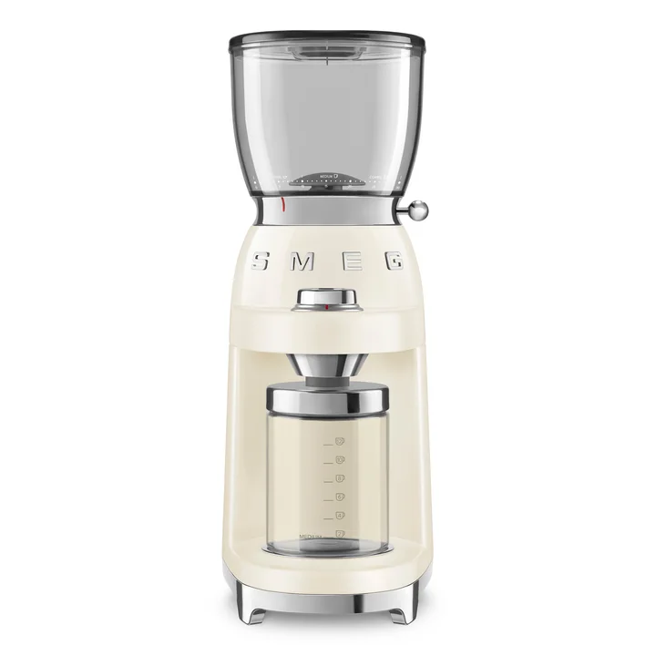 50's style coffee grinder CGF11 from Smeg in color cream
