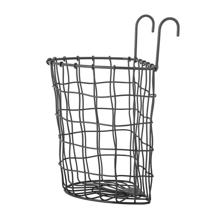 Minas Wall basket from Bloomingville in black