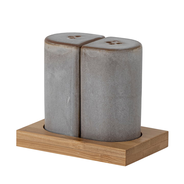 Josefine salt and pepper shaker from Bloomingville in color gray