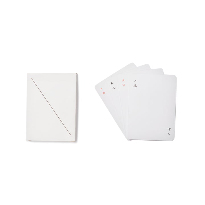 Minim Playing cards, white from Areaware