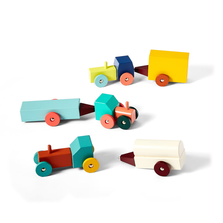 Hovers Wooden toys, tractors from Areaware
