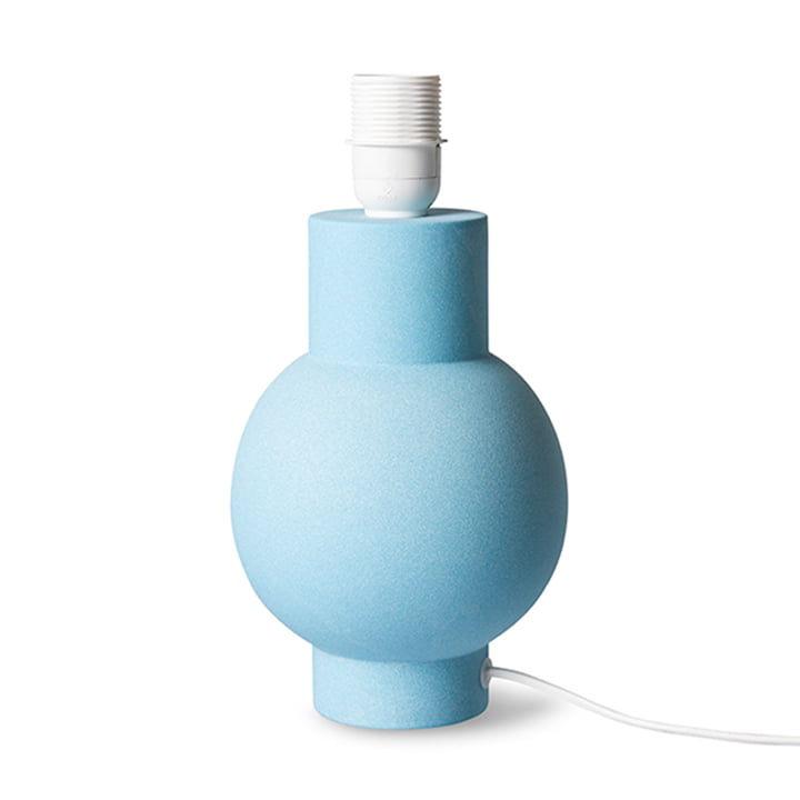 Ceramic table lamp base, ice blue from HKliving