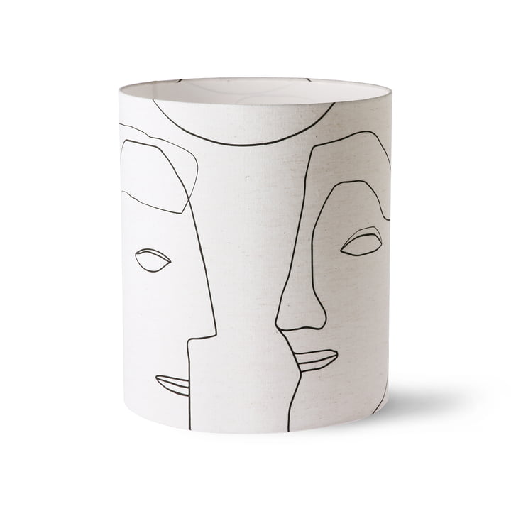 Printed Faces Lampshade, L from HKliving