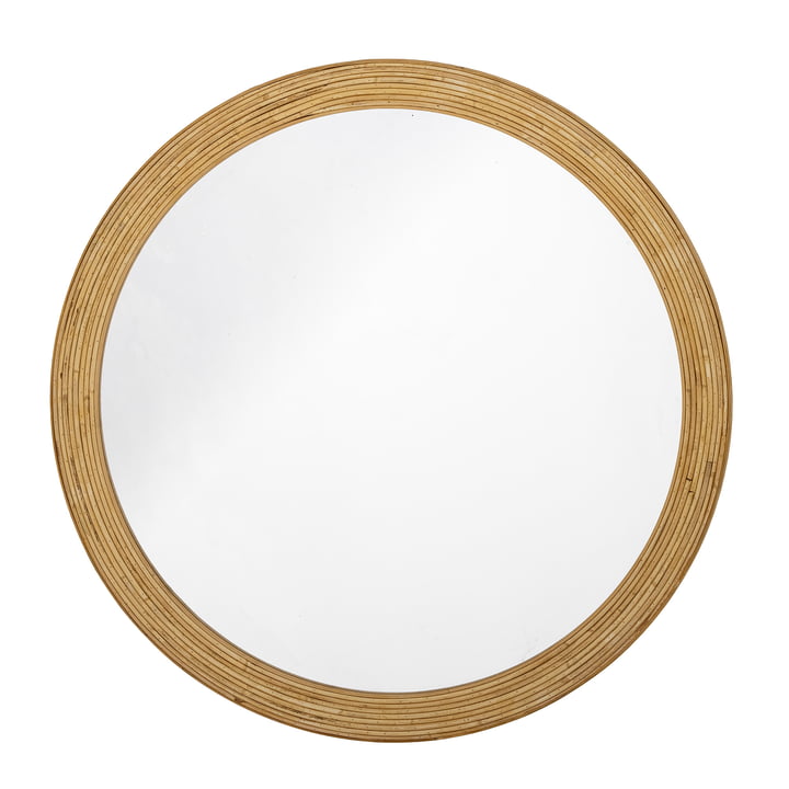 Rino Mirror Ø 80 cm from Bloomingville in natural