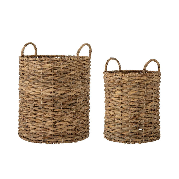 Lilla Basket from Bloomingville in brown (set of 2)