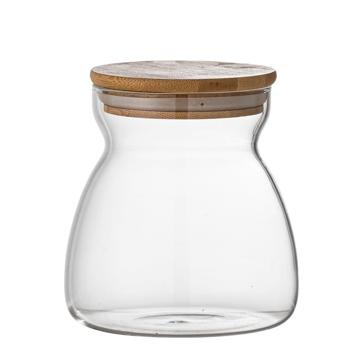 Bloomingville - Tinse jar with lid, clear, Ø 11cm