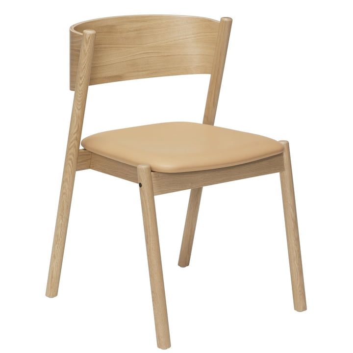 Oblique Chair, oak / natural from Hübsch Interior