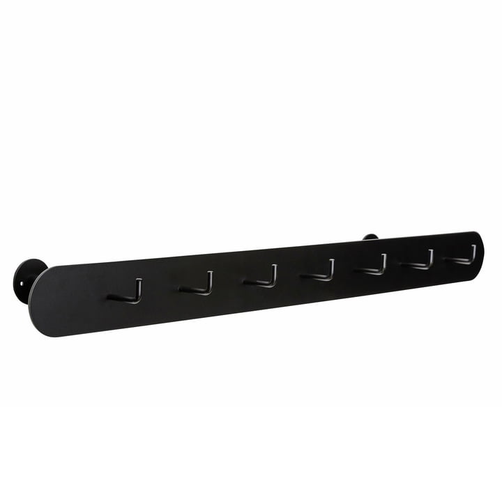 Hack Wall coat rack, L 80 cm, black from Hübsch Interior