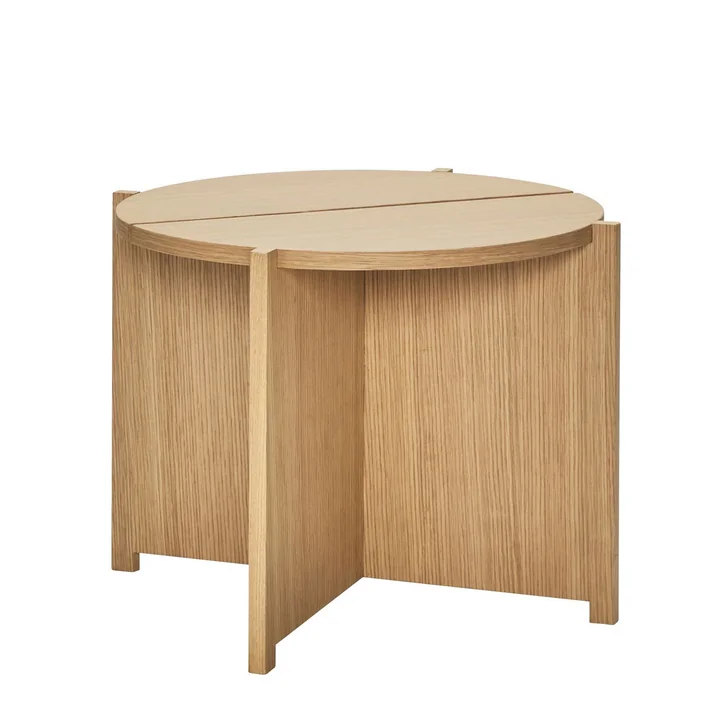 Dash Side table, Ø 55 cm, oak from Hübsch Interior