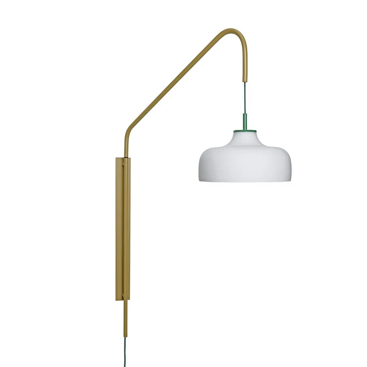 Current Wall lamp, khaki / white from Hübsch Interior
