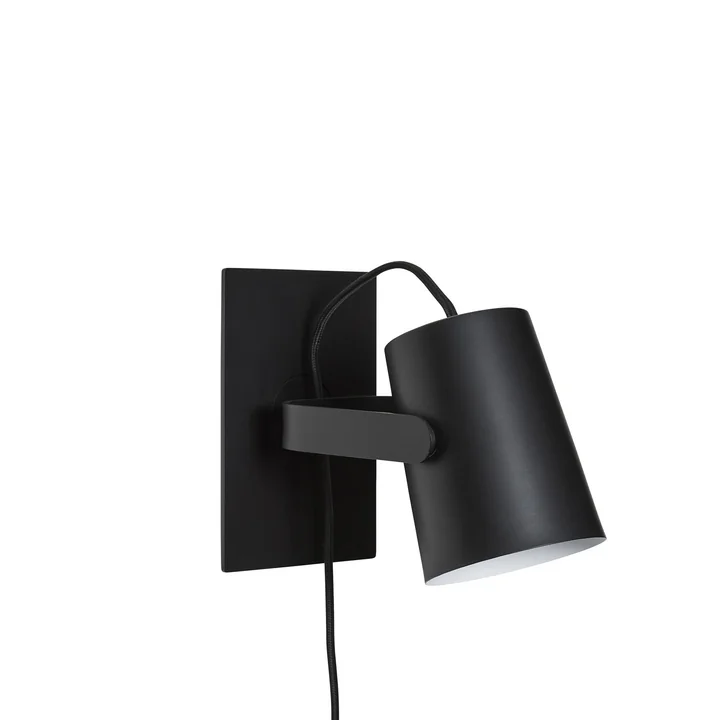 Ardent Wall lamp, black from Hübsch Interior