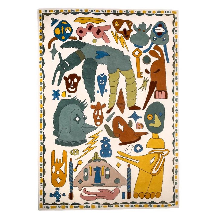 Troupe Wool rug, 300 x 200 cm, colorful from nanimarquina