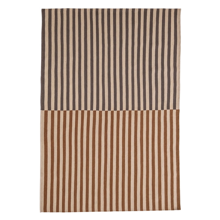 Ceras 3 Kilim wool rug, 300 x 200 cm, striped, red / blue from Nanimarquina