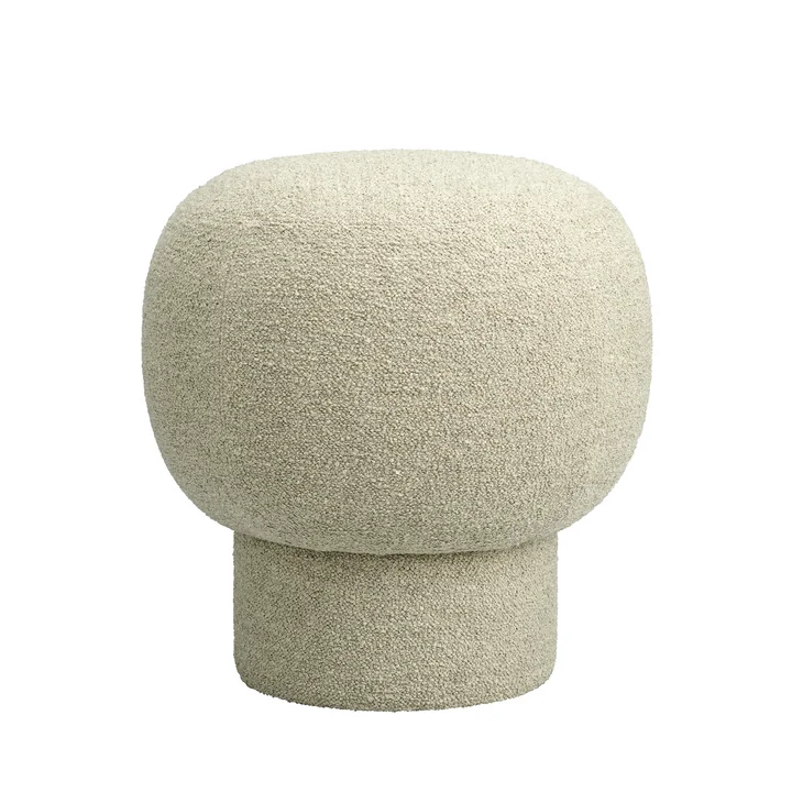 Liége Pouf, h 45,5 cm, créme (Barnum Col 7) by NORR11