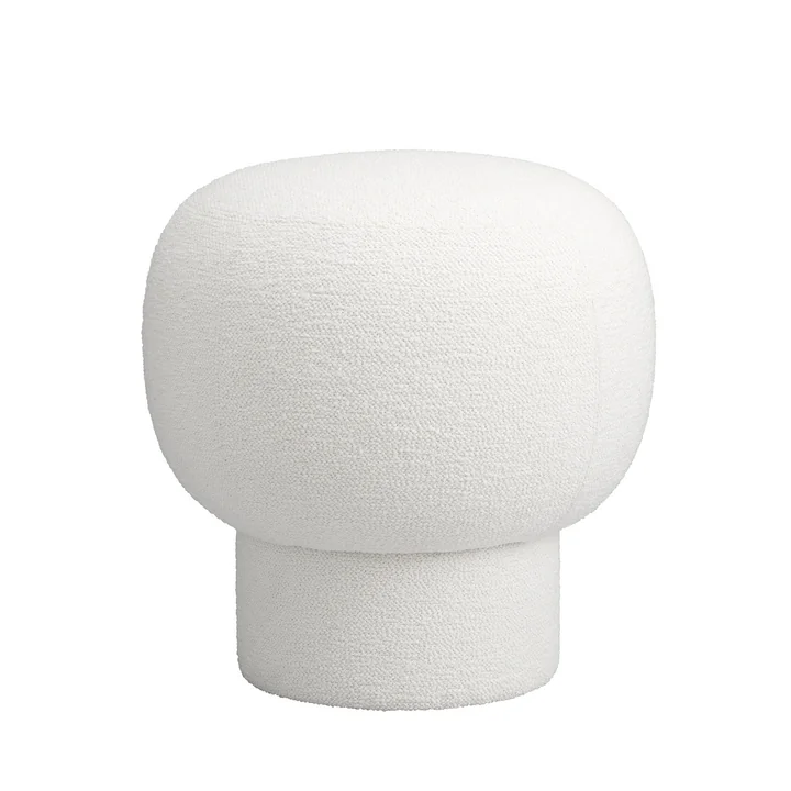 Liége Pouf, h 45,5 cm, white (Barnum Col 1) by NORR11