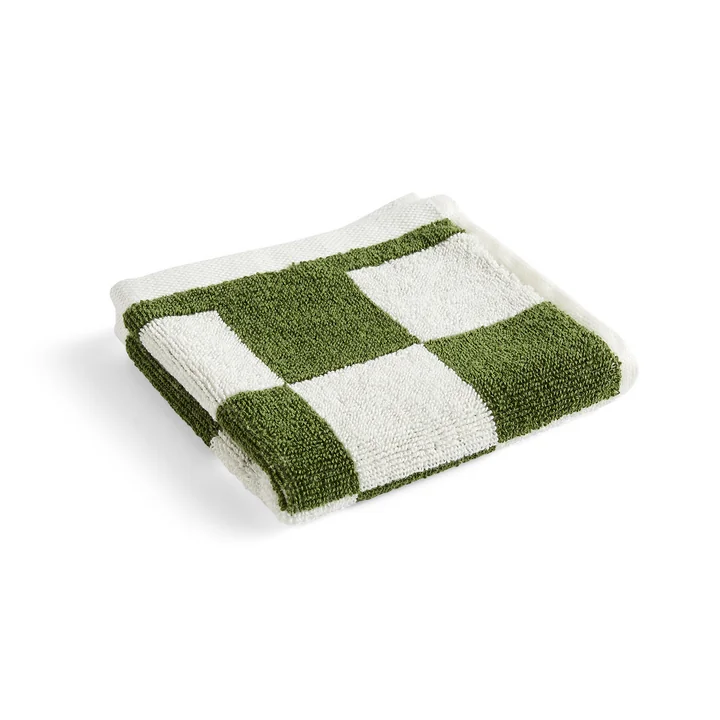 Check Washcloth, 30 x 30 cm, matcha from HAY