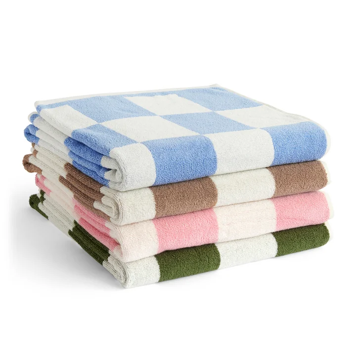 Check Bath towel, 70 x 136 cm from HAY