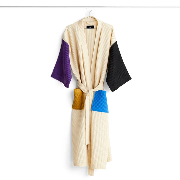 Waffle Bathrobe multicolor, cream from HAY