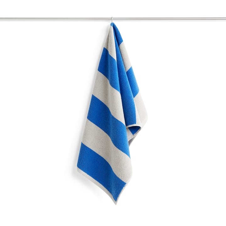 Frotté Stripe towel, 50 x 100 cm, blue by Hay