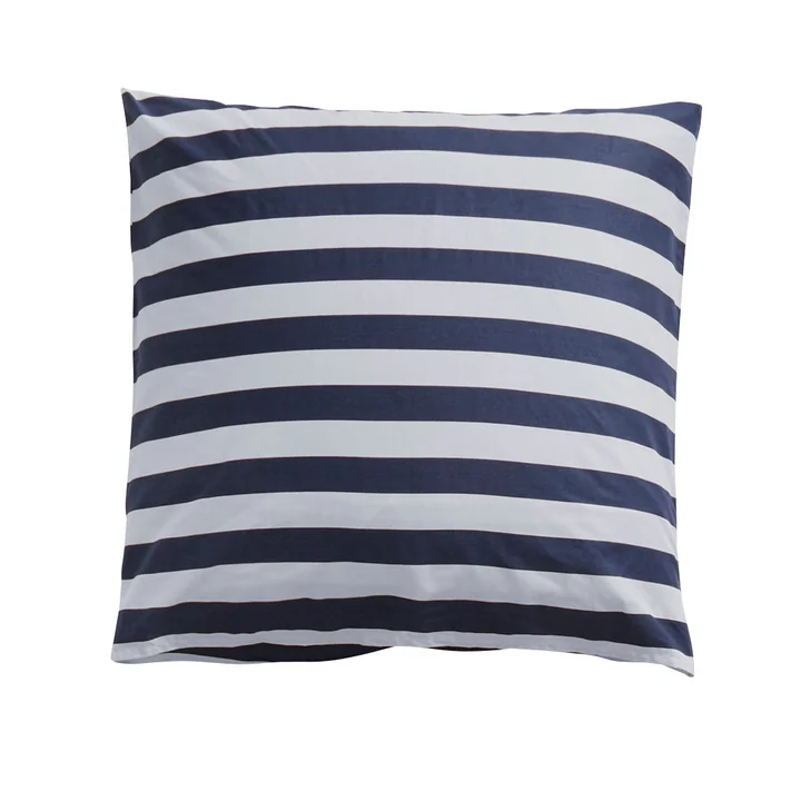 Été Pillowcase, 80 x 80 cm, midnight blue / light gray from HAY