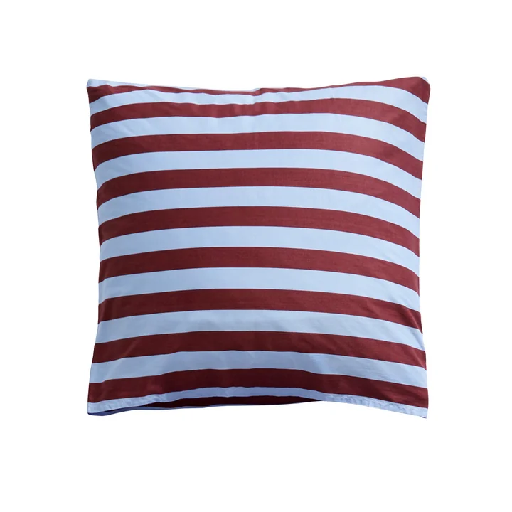 Été Pillowcase, 65 x 65 cm, bordeaux / sky blue from HAY