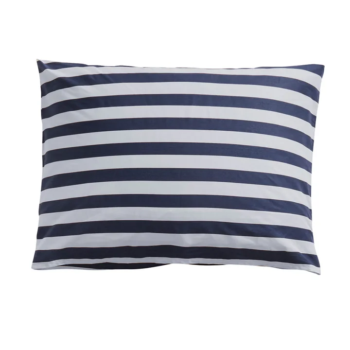 Été Pillowcase, 50 x 70 cm, midnight blue / light gray from HAY