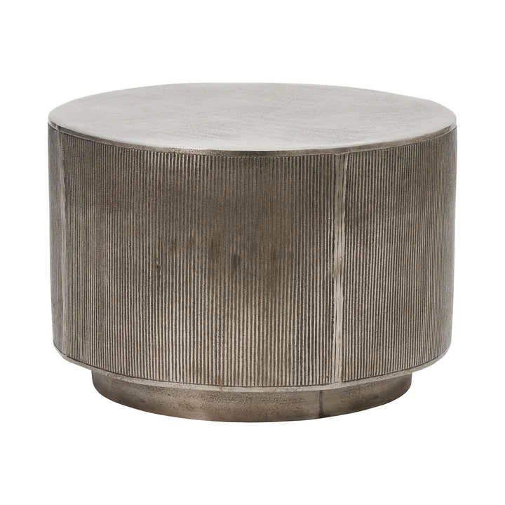 House Doctor - Rota Side table H 35 cm, silver brushed